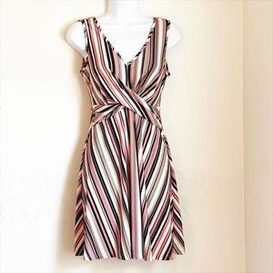 Candie's Striped Fit and Flair Dress